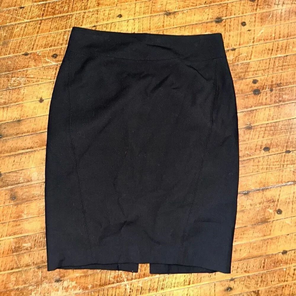 Loft business casual black Parisian 4 minimalist pencil skirt